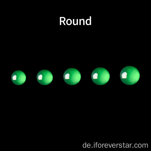 Natürlicher Jade Jadeit Round Edelstein High Ice Jadeit